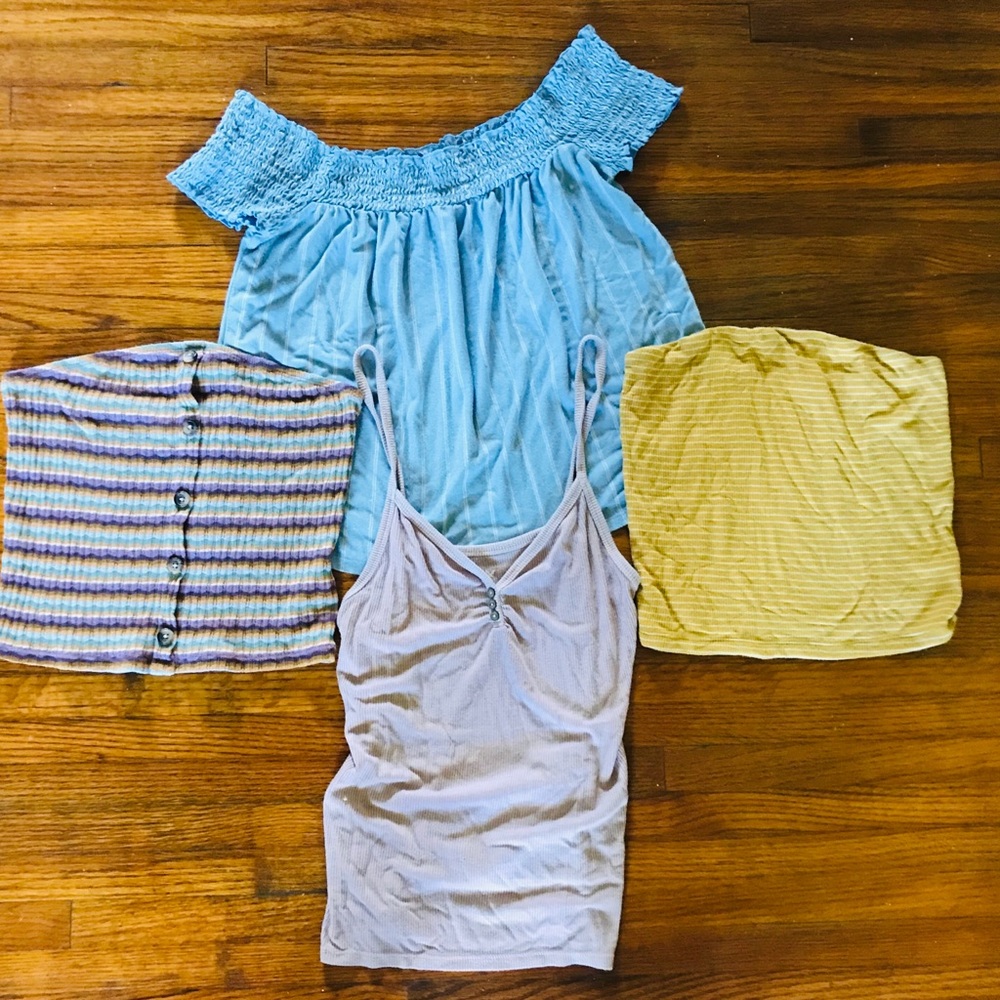 LOT AE tops size small crop tops